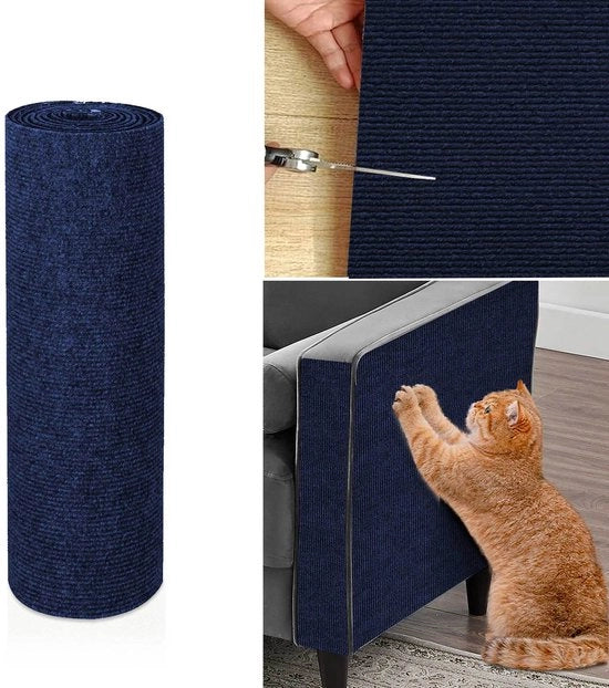 Mat per gatti - Mat per gatti autoadesivo - Mat per gatti autoadesivo tagliabile - Mat per gatti autoadesivo resistentente e non abrasivo - Dimensioni 40x100cm - Protezione per tappeti, divani, coprimaterassi (40x100cm)