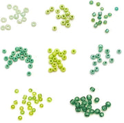 Set di Rocailles in Vetro 4200 Pezzi - 3mm - Colori Vari - Arte Manuale - Scatola in Plastica con 8 Comparti - Alta Qualità