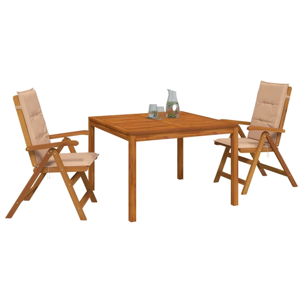 Set da pranzo da giardino 3 pezzi 3 pz Naturale 3434610