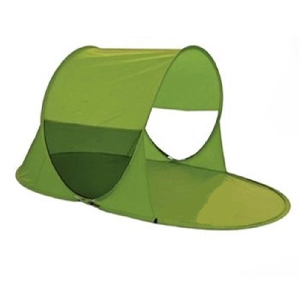 Trade Shop - Tenda Da Campeggio Con Parasole Stuoia Spiaggia Portatile 220 X 120 X 110 Cm 016570 -