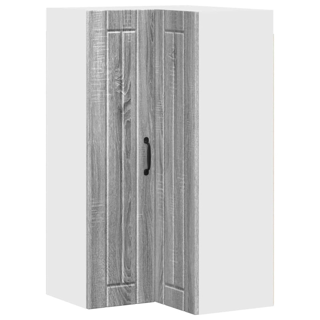 Mobile angolare per parete LUCCA Grigio Sonoma 57 x 57 x 100 cm