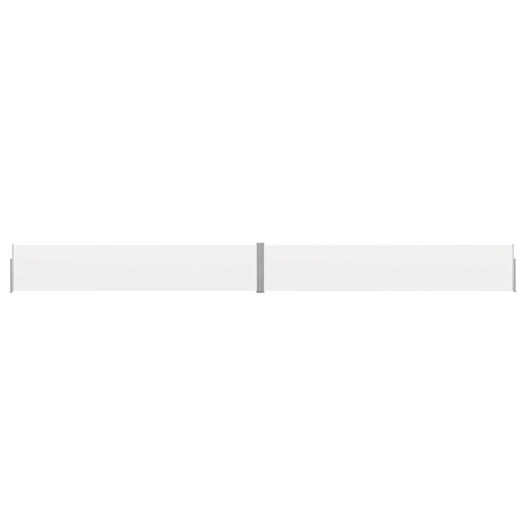 Tenda da sole laterale retrattile/schermo privacy per patio giardino terrazza balcone 140 x 1200 cm crema 02_0007234
