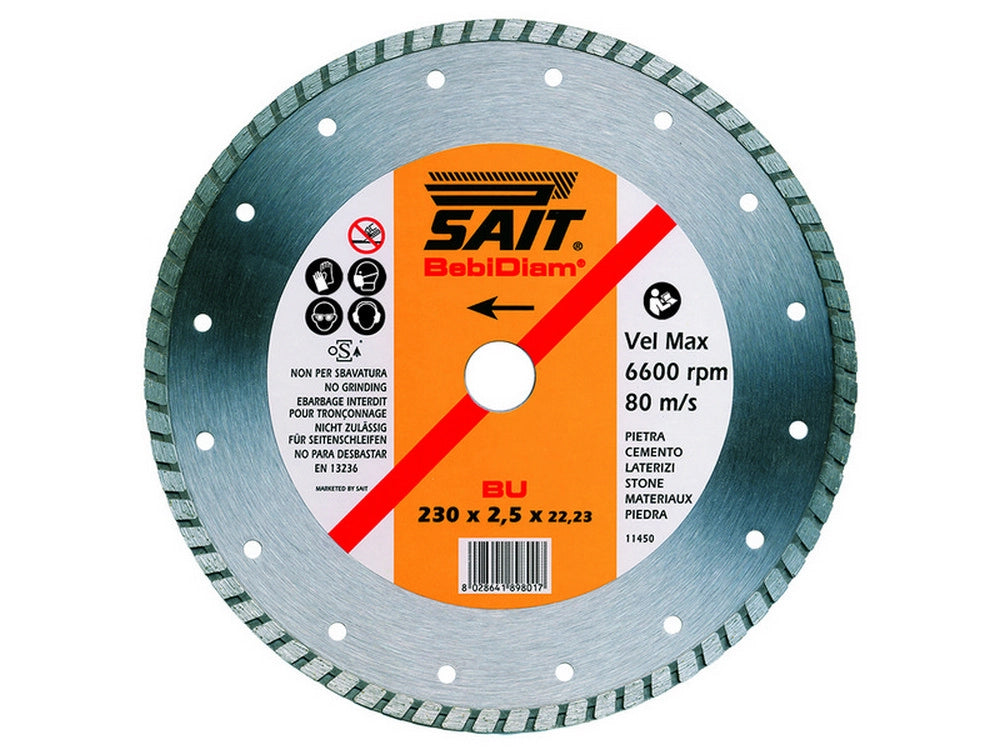 1pz disco diamantato bebidiam dd-bu ï mm. 230x2,5x22,23 cod:ferx.vit40473