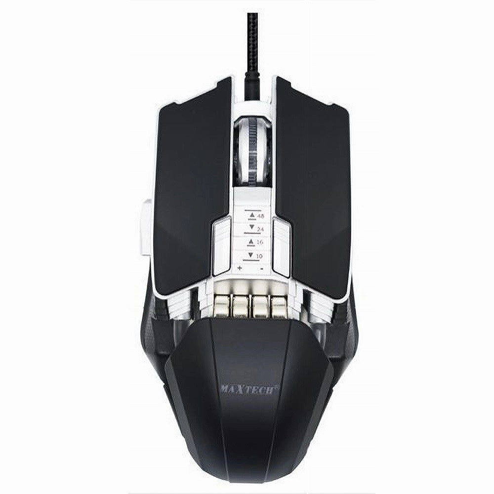 Trade Shop - Mouse Gaming Con Cavo Luci Rgb Pulsanti 8000 Dpi Per Laptop Pc Notebook M-rgb01 -
