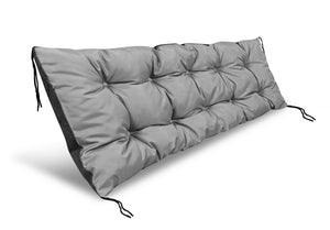 AIO FACTORY Cuscino da giardino impermeabile grigio 180x50 cm per sedia a sdraio