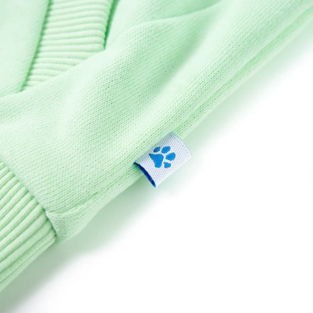 Felpa con Cappuccio e Cerniera per Bambini Verde Brillante 116