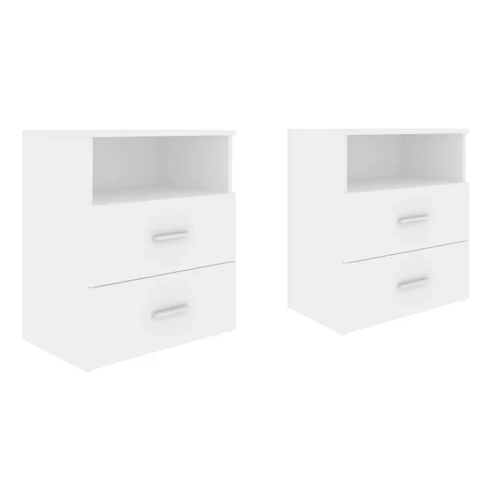 Comodini 2 pz Bianchi 50x32x60 cm cod mxl 31031
