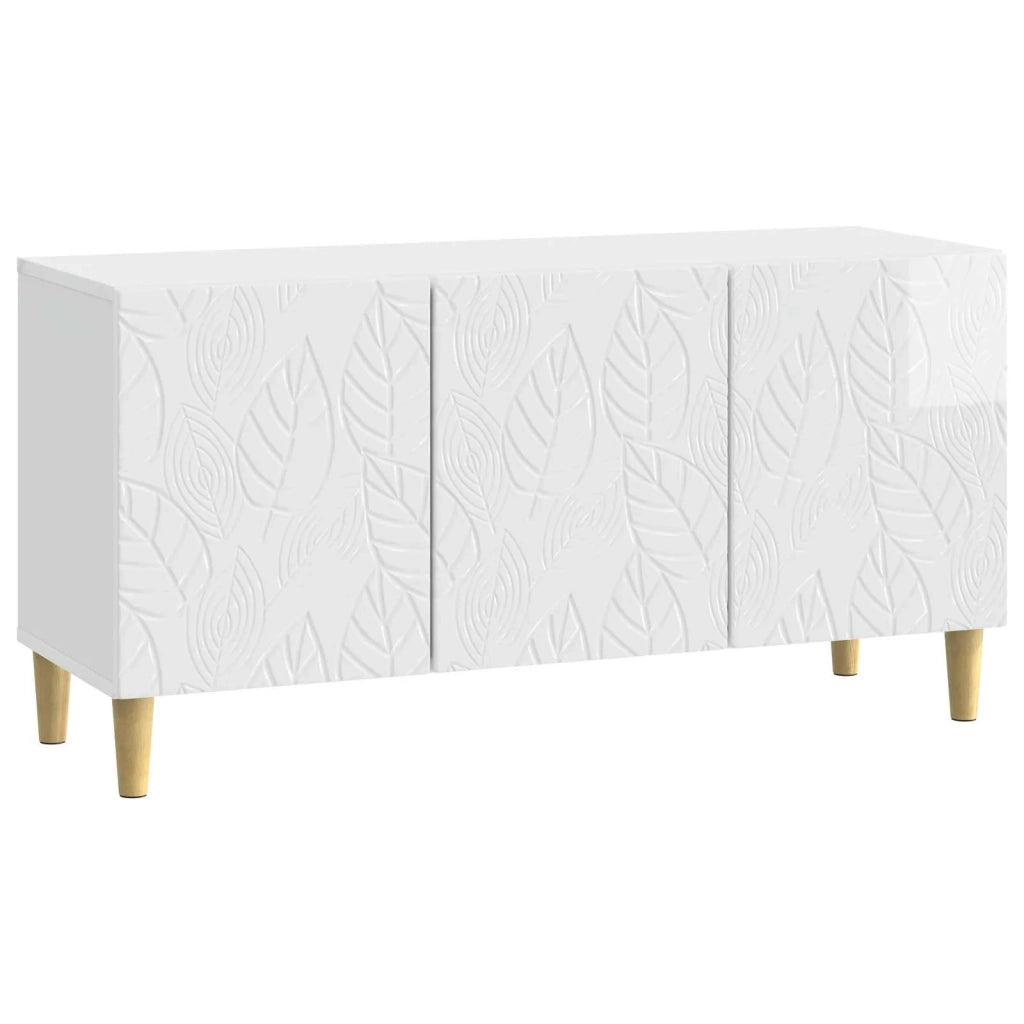 Mobile TV 99 x 34,5 x 50 cm Bianco Lucido Legno ingegnerizzato