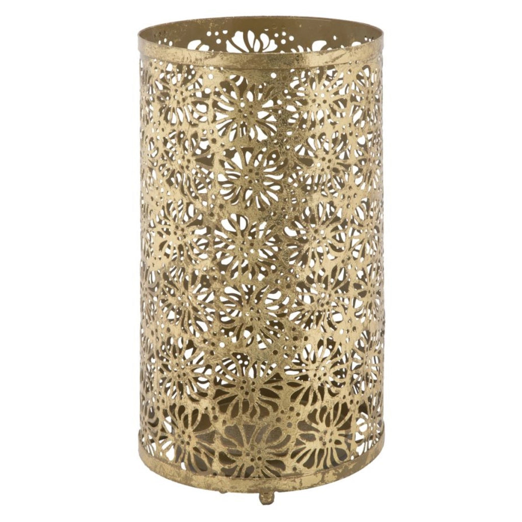 Porta Ombrelli VKH331, Oro, Metallo, 24x24x42 cm