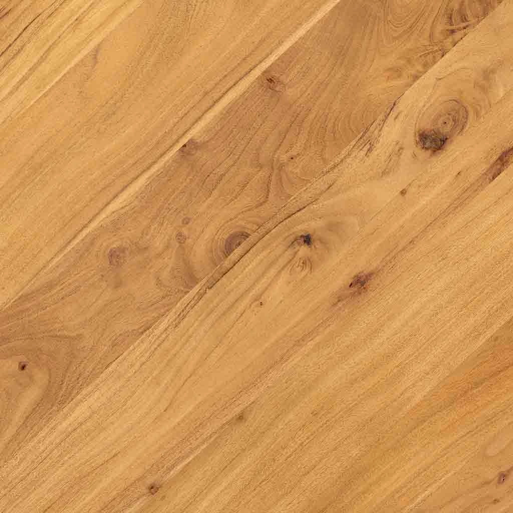Tavolo da pranzo in legno marrone chiaro 130x130x75h cm
