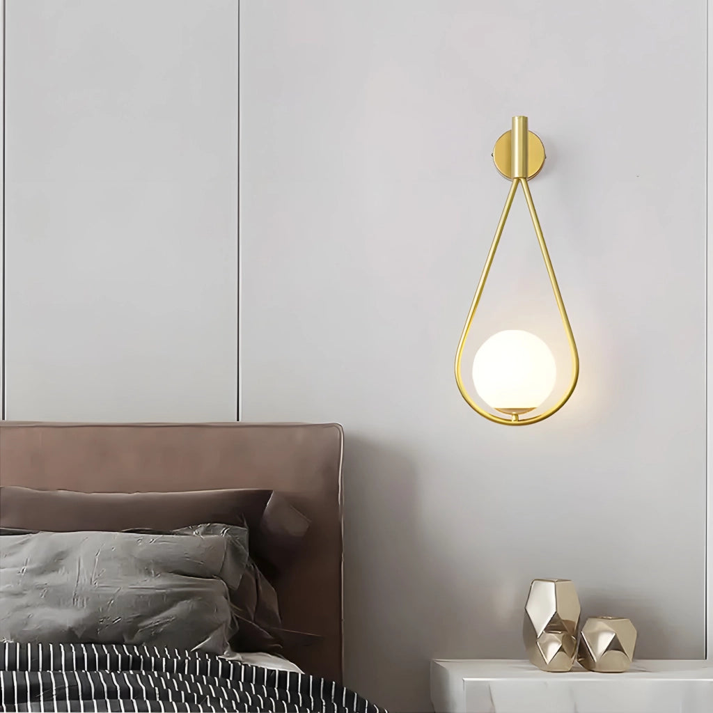 Lampada Da Parete G094-1w Gold White