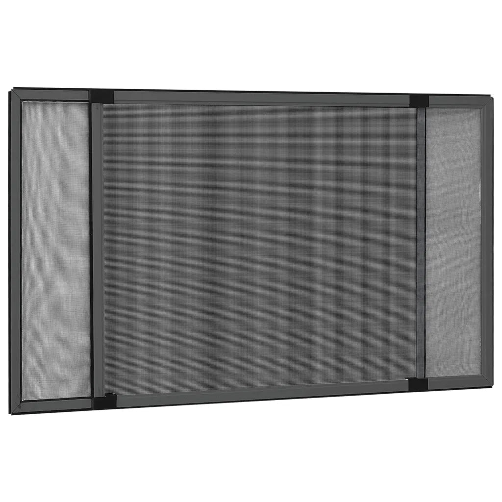 Zanzariera Allungabile per Finestre Antracite (100-193)x75 cm
