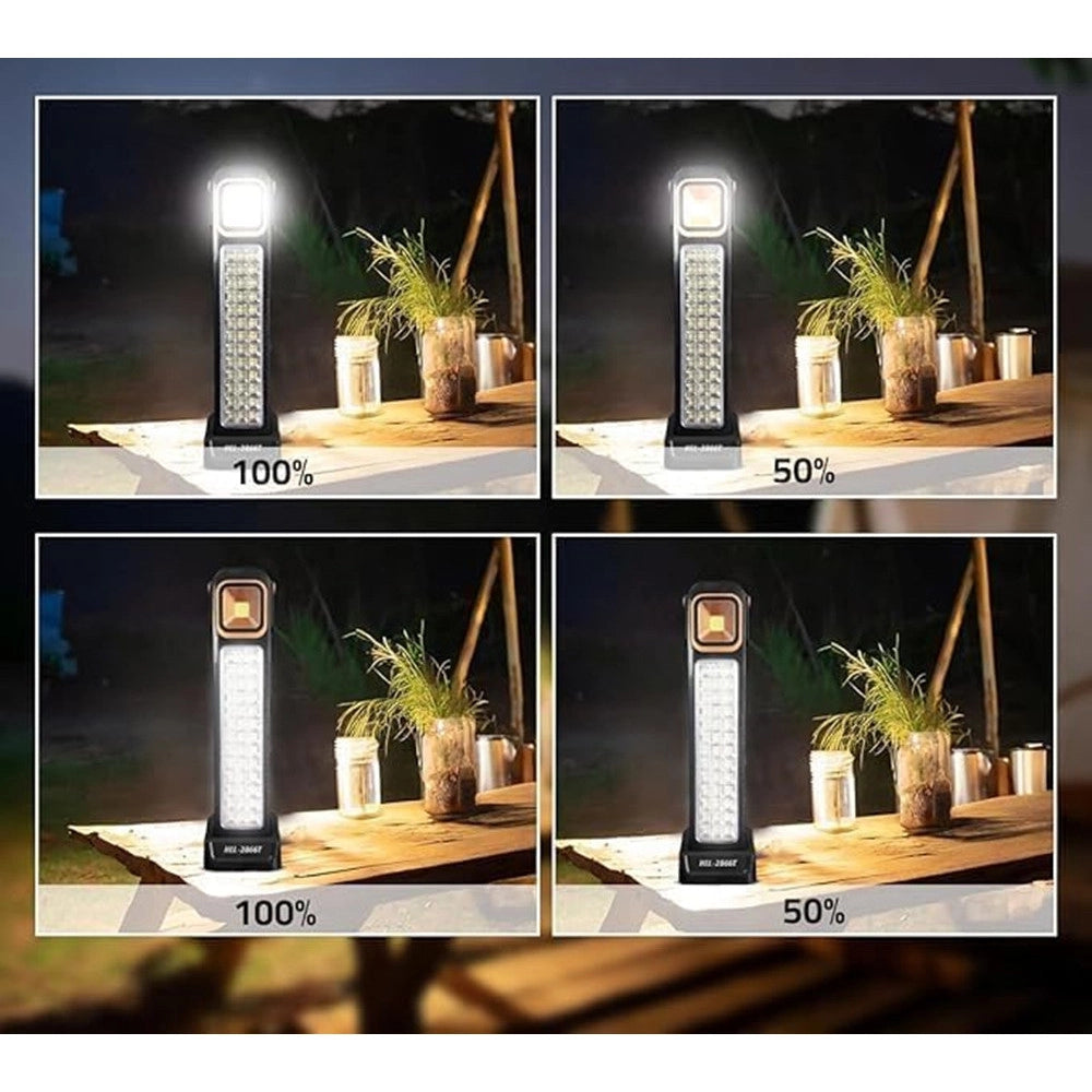 Trade Shop - Luce Di Emergenza Solare Ricaricabile Hel-2866t 30w Led Con Tecnologia Intelligente -
