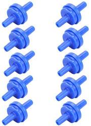Terugslagklep 4mm - 10 pezzi - Plastica - Imbottito acqua - Duraturo - Accessorio pompa a aria - Valvola di ritorno