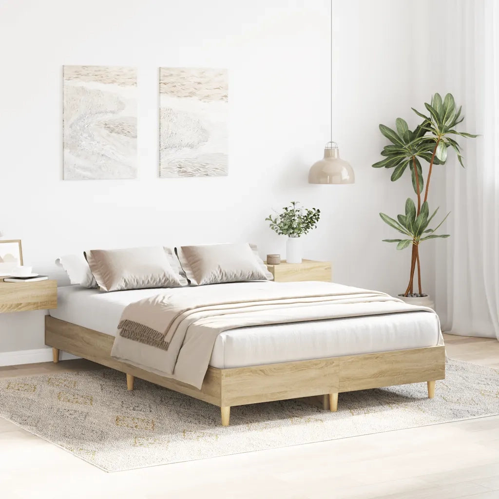 Giroletto senza Materasso Rovere Sonoma 120x190cm in Truciolato 861077