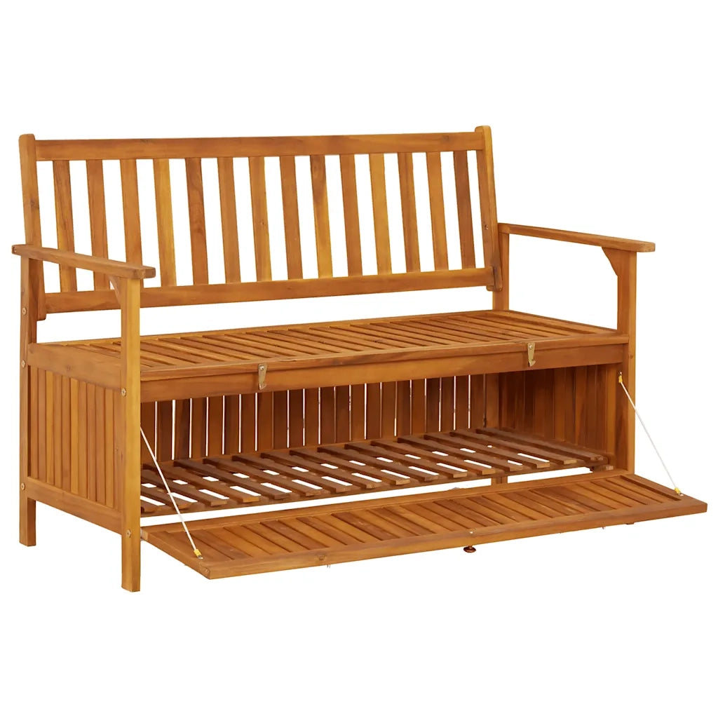 Cassapanca da Giardino 120 cm in Legno Massello di Acacia 310279