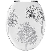 Gelco design 705956 trees - sedile wc con coperchio, a chiusura