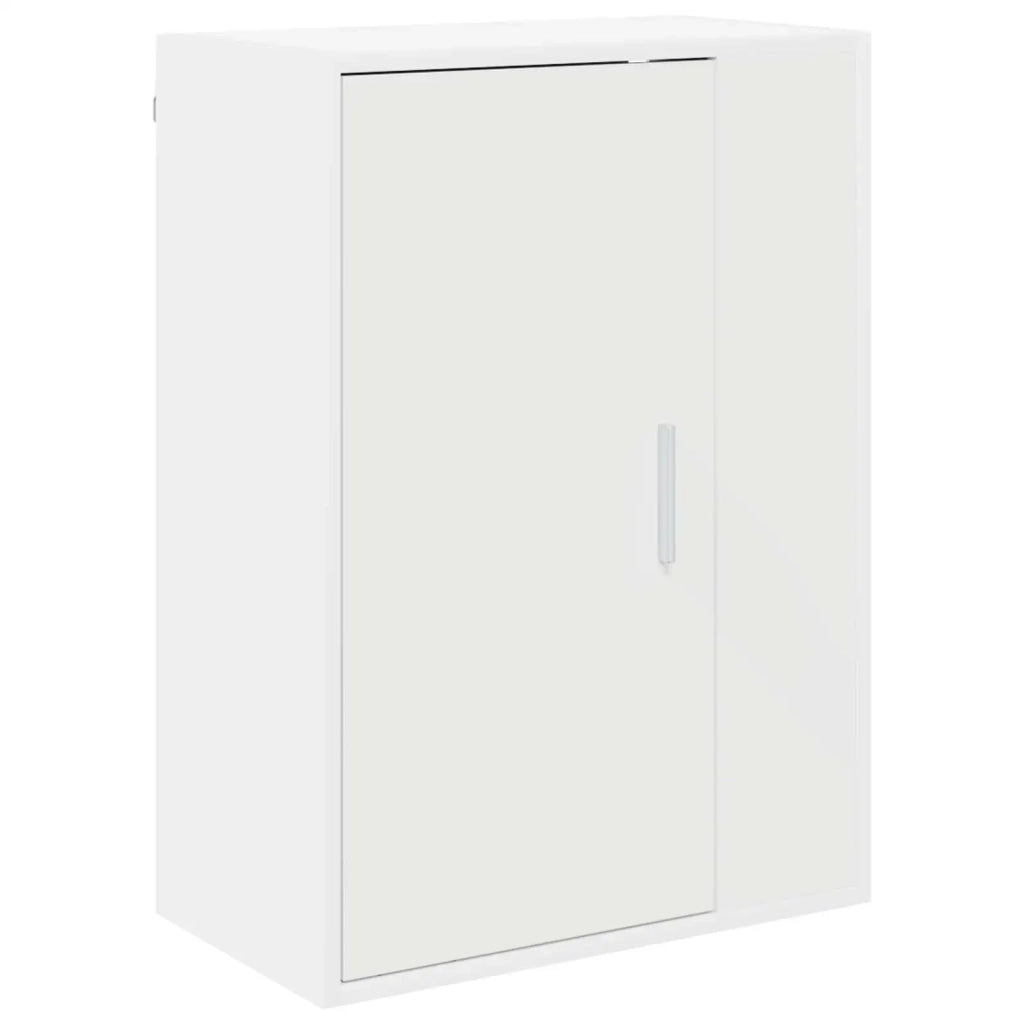 Set mobile TV Montaggio a parete 4 pcs Bianco Legno multistrato