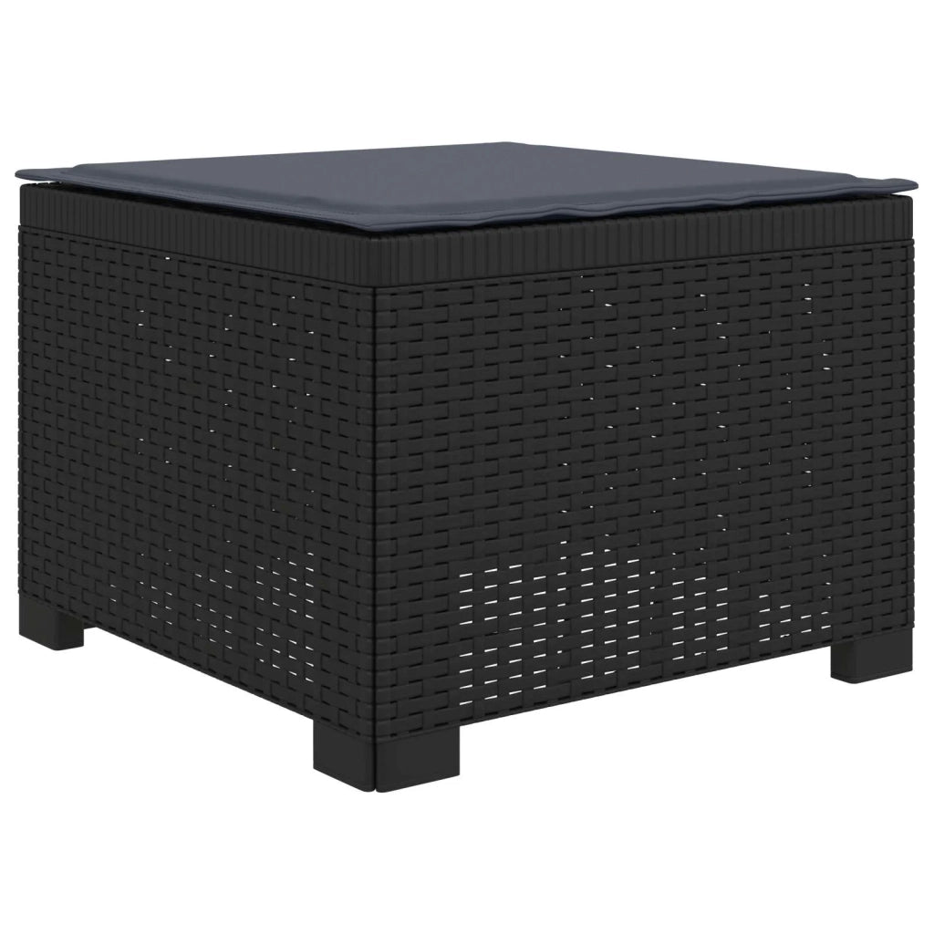 Divano da giardino 3 posti con cuscini in look rattan PP 8011907