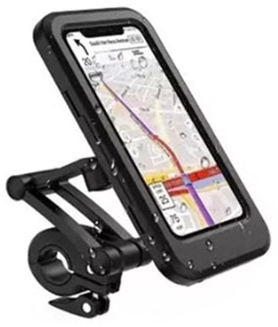 Supporto per smartphone acqua resistente - Housse per bicicletta - Regolabile 360° - Adatto per moto - Supporto per navigatore - TPU per touchscreen