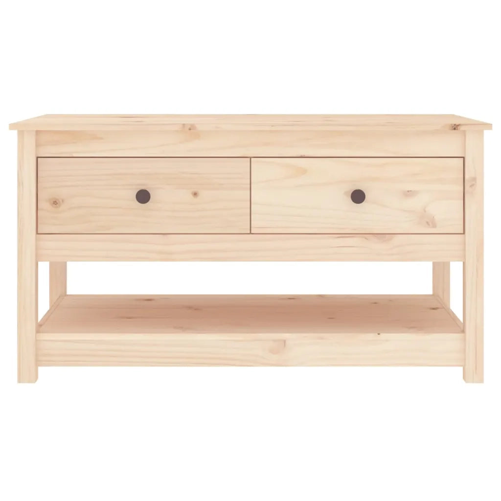 Tavolino da salotto | Tavolino da caff¨¨ | Tavolino da Soggiorno 102x49x55 cm in Legno Massello di Pino