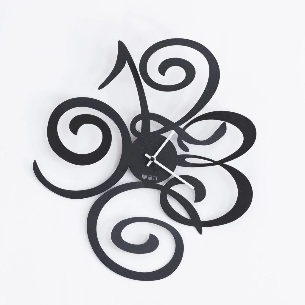 Orologio da parete Love Filomena Nero
