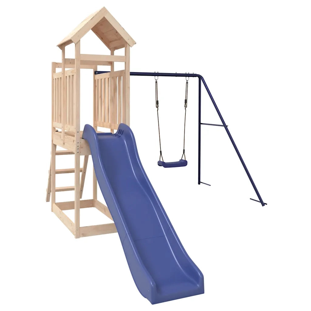 Set da Gioco da Esterno in Legno Massello di Pino CFW2949657