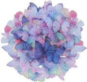 Farfalle decorative - 100 pezzi - Fibra di poliestere - 5 cm