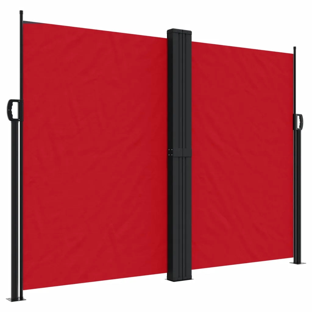 Tenda da Sole Laterale Retrattile-Tenda parasole per giardino Rossa 180x1200 cm 645389