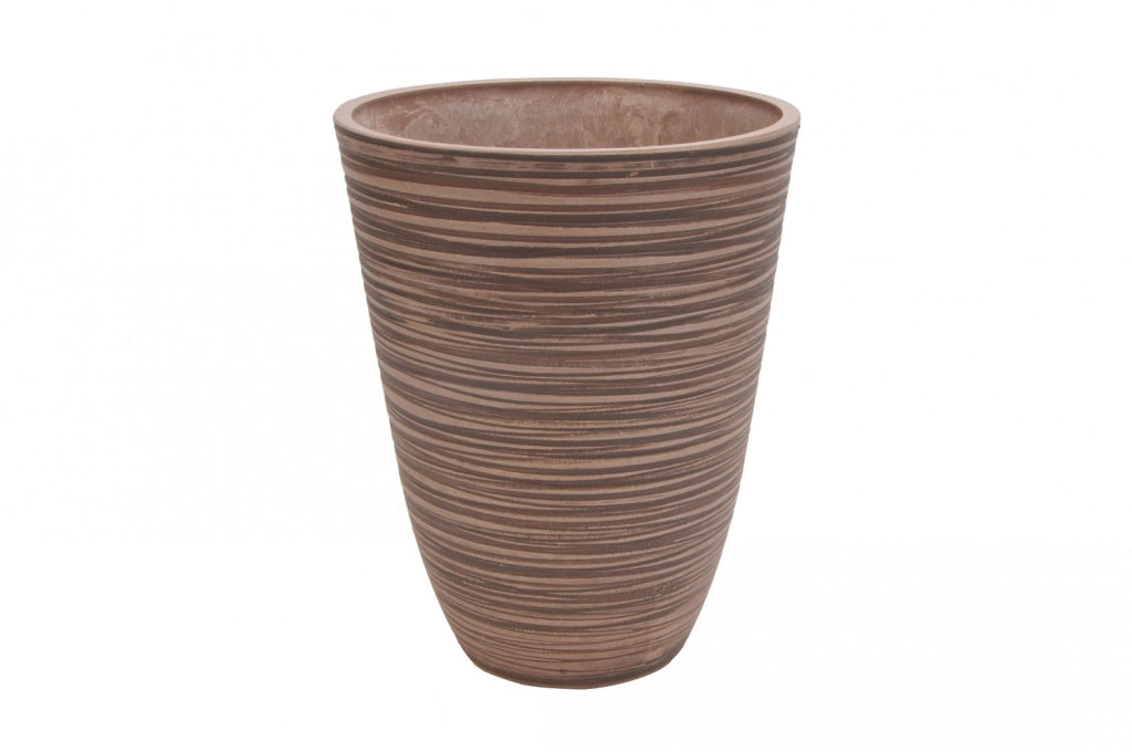 Vaso Piccolo Anemone Ø25,5x32,5 cm in Fibra sintetica Taupe