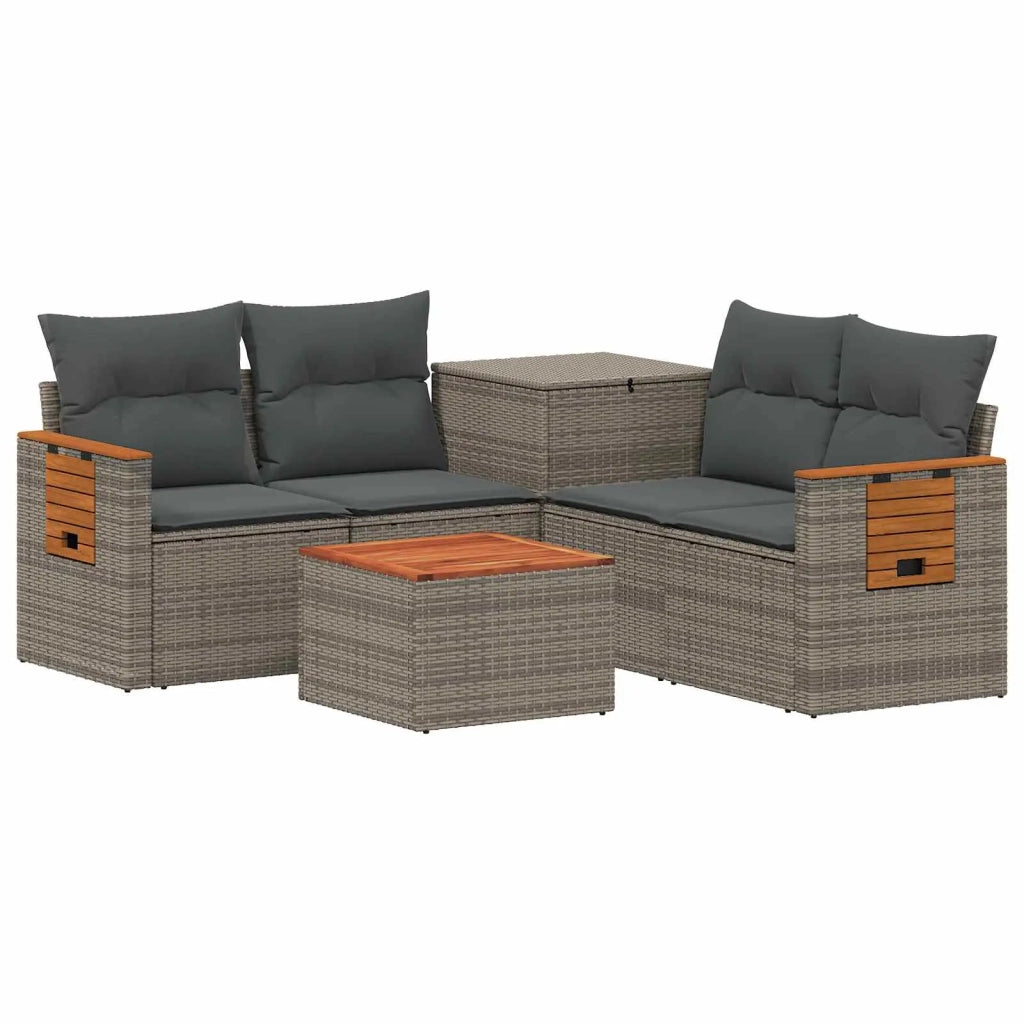 Set di divani 6 pz Grigio e Grigio Scuro 3447670
