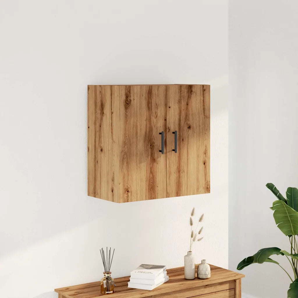 Armadietto a Muro | Mobile a Parete Rovere Artigianale 60x31x60 cm in Truciolato