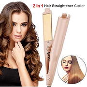 Trade Shop - Piastra Per Acconciatura Capelli 2in1 Ricci E Lisci Twistline Hair Curling Iron -