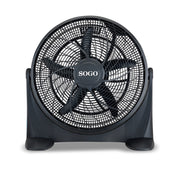 Ventilatore da terra industriale 50cm, 3 velocità 125W, griglia oscillante multidirezionale silenzioso - SOGO