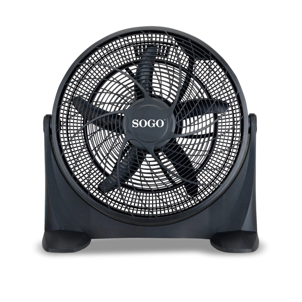 Ventilatore da terra industriale 50cm, 3 velocità 125W, griglia oscillante multidirezionale silenzioso - SOGO