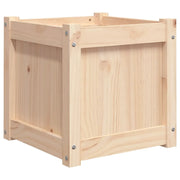 Fioriera | Cassetta per fiori | Vaso da Giardino 40x40x40 cm in Legno Massello di Pino