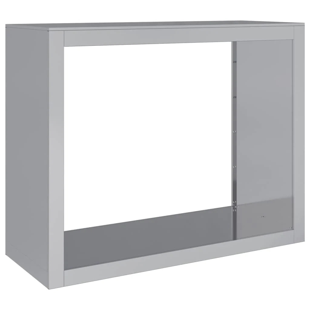 Portalegna 100 x 40 x 80 cm acciaio zincato grigio 02_0043703