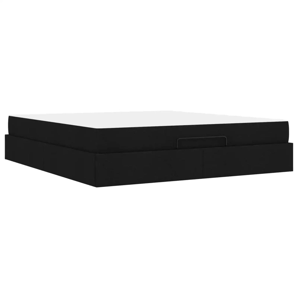 Struttura letto con materasso 2 pcs Nero Tessuto 3399510
