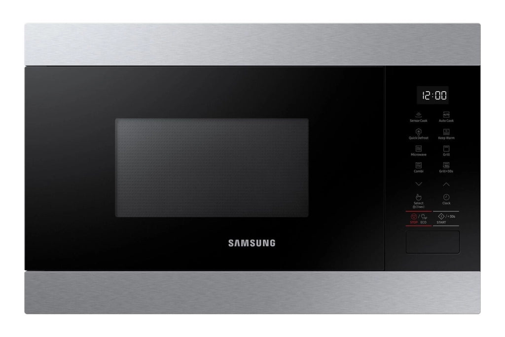 Samsung MG22M8274CT Forno Microonde con Grill Capacita' 22 Litri Potenza 1300W Piatto Doratore Sensore Smart Moisture Modalita' Standby Touch Controllo Nero-Acciaio Inossidabile