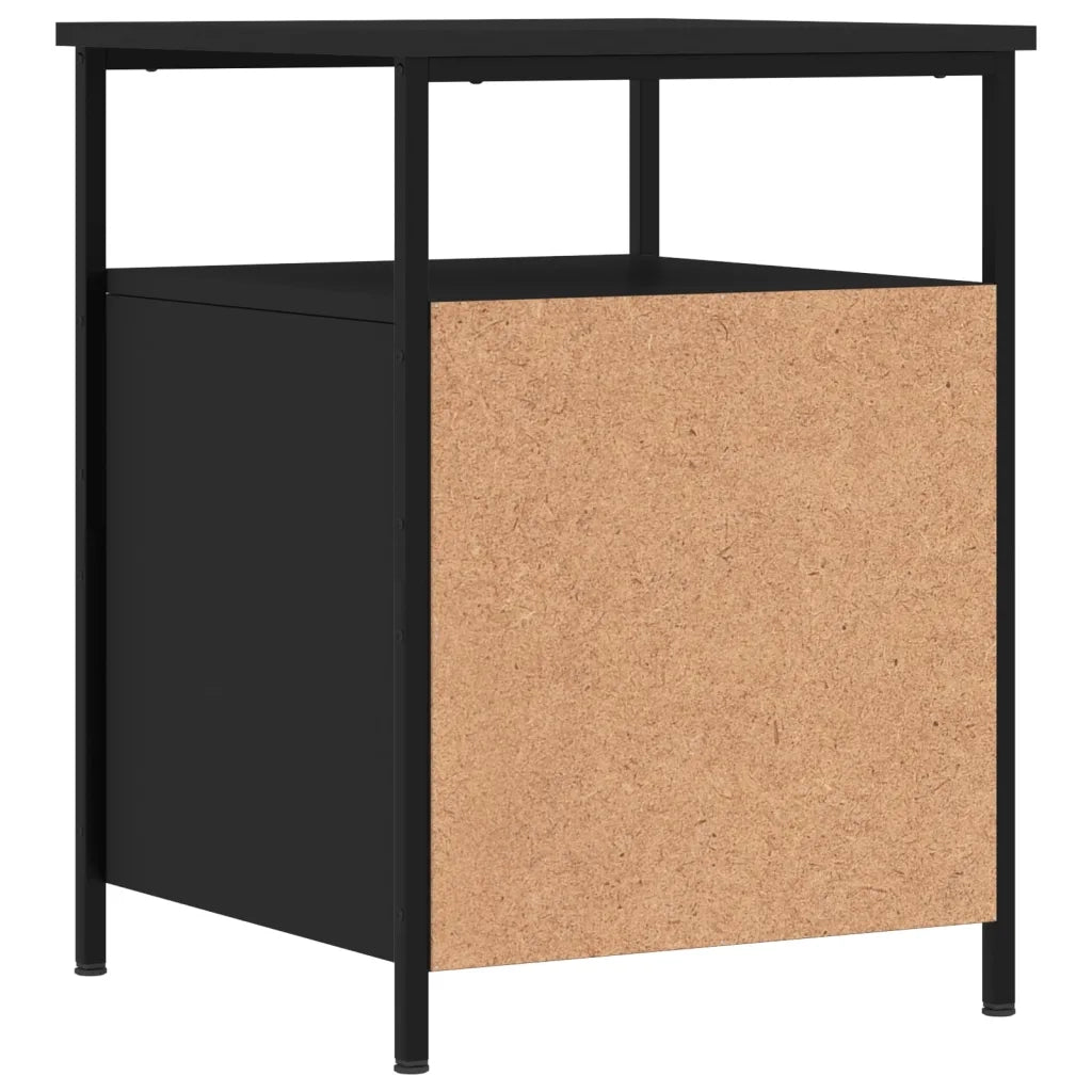 Comodini 2 pz Neri 44x45x60 cm in Legno Multistrato 826004