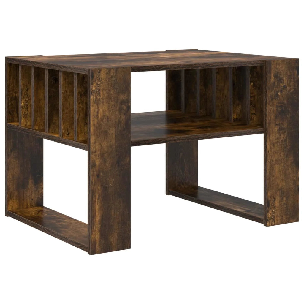 Tavolino da salotto | Tavolino da caff¨¨ | Tavolino da Soggiorno Rovere fum¨¦ 66 x 49,5 x 45 cm