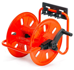 Avvolgitubo Manuale da Muro Portatile 50 mt Tubo Ø1/2” in Acciaio Verniciato Rosso Agrati