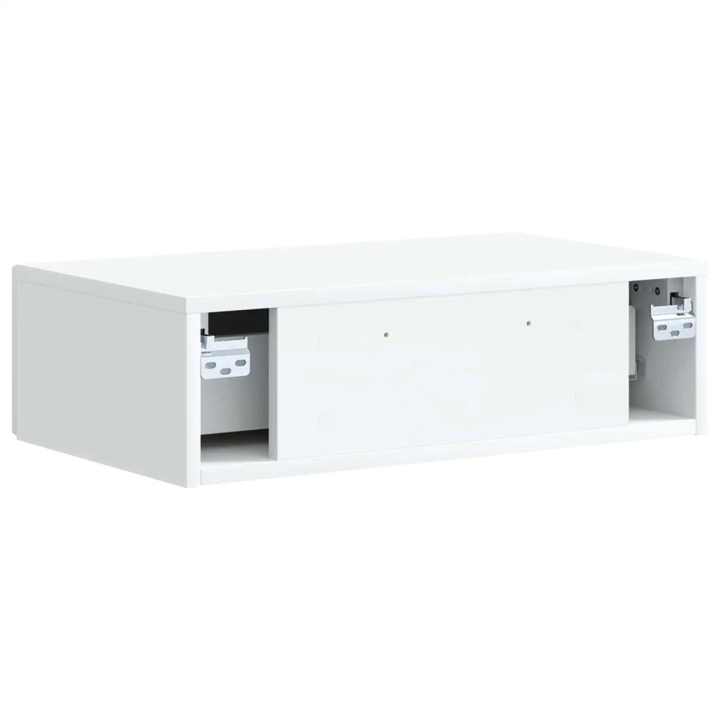 Tavolino da Parete Laterale Bianco 59 x 34,5 x 17 cm 898145