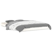 Letto matrimoniale | Letto per adulti | Letto senza Materasso Bianco 120x190 cm Legno Massello di Pino