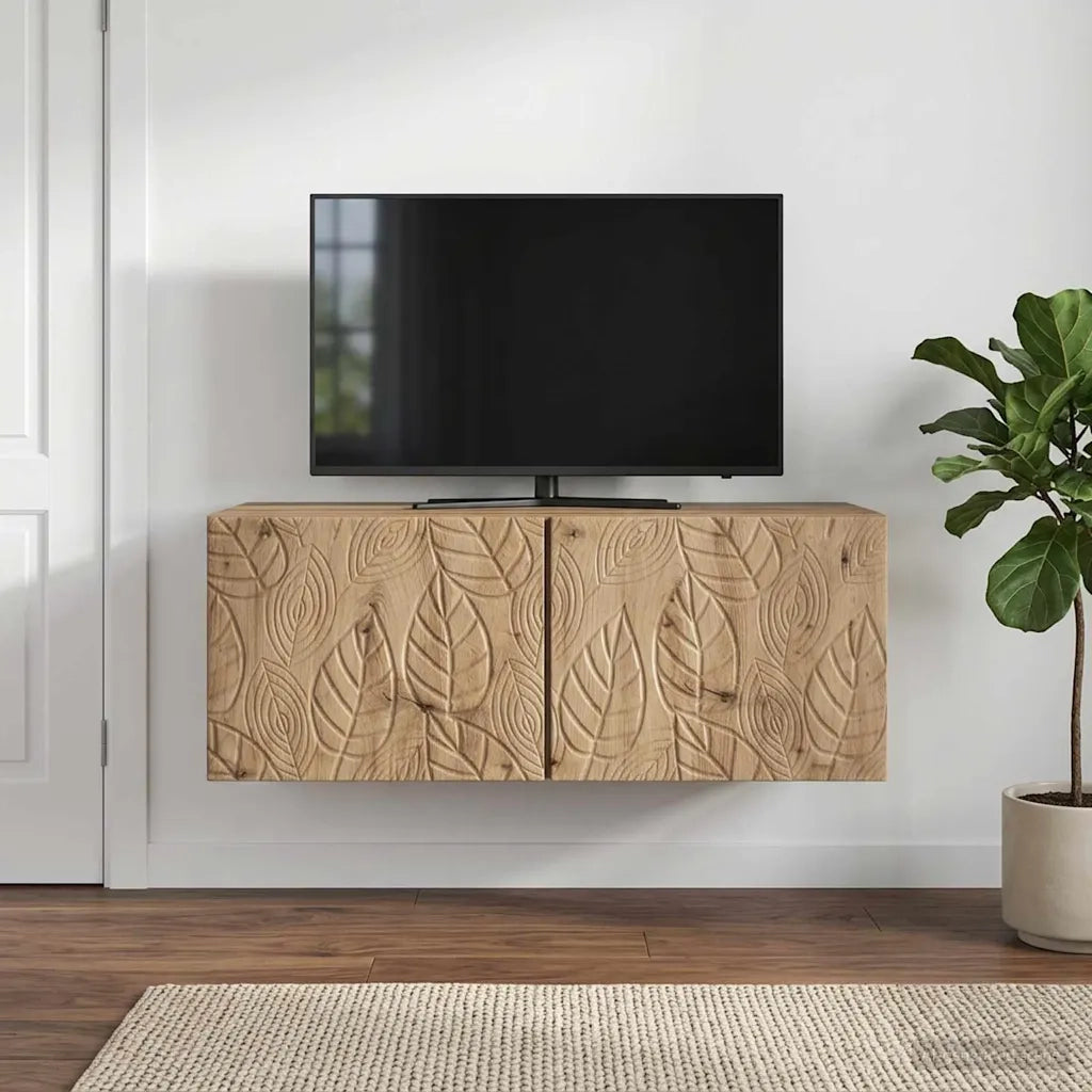 Mobile Porta TV da Muro 59,5 x 31 cm Rovere Artigianale 898884