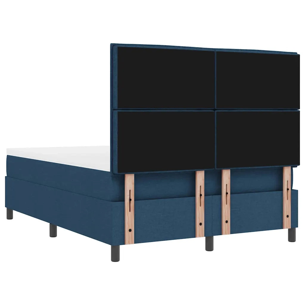 Letto a molle con materasso con led Blu 140 x 190 cm Tessuto 3342794