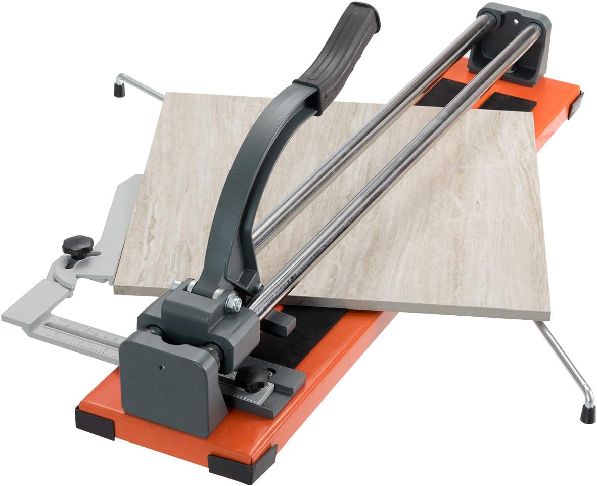 Tagliapiastrelle Manuale Professionale di 61 cm, diagonale di 40,5cm, con scala graduata Precisa rimovibile, rotella di taglio in carburo di tungsteno, per piastre di pavimento e soffitto