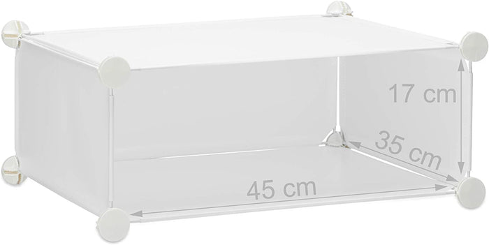 Mobili scarpiere armadietti modulari in plastica storage 20 paia bianco 13_0001644_2