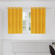 Tende oscuranti  con occhielli 2 pezzi Giallo senape Velluto