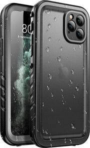 Protezione Totale Impermeabile per iPhone SE (2° Gen) Blu - Caso Rugged con Schermo Cristallo e Protezione da Impatti e Polvere